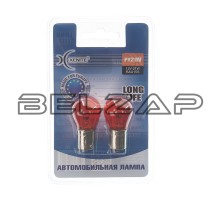 Лампа 12V PY21W BAU15s 3200К желтая блистер (2шт.) Long Life, 1007125, XENITE
