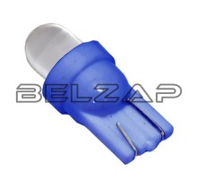 Лампа светодиодная 12V W5W T10W W2.1x9.5d бесцокольная Round Blue, ME-0407B, MEGA ELECTRIC